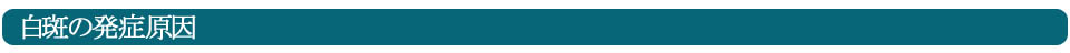白斑の原因